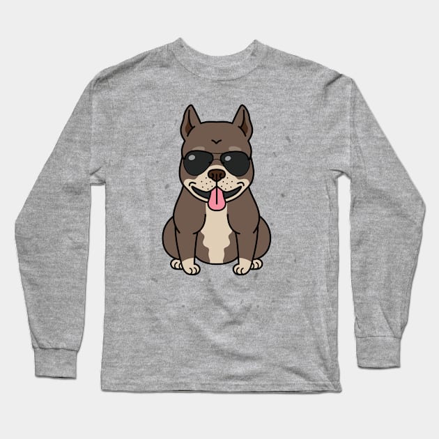 COOL FUNNY DOG DESIGN Long Sleeve T-Shirt by DesignwithYunuk